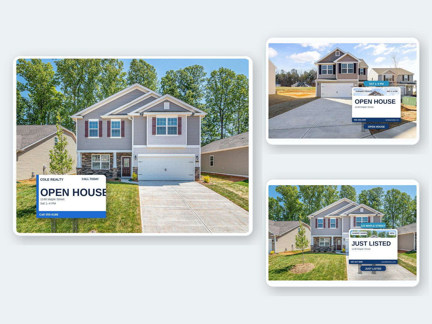 Real estate sign mockup